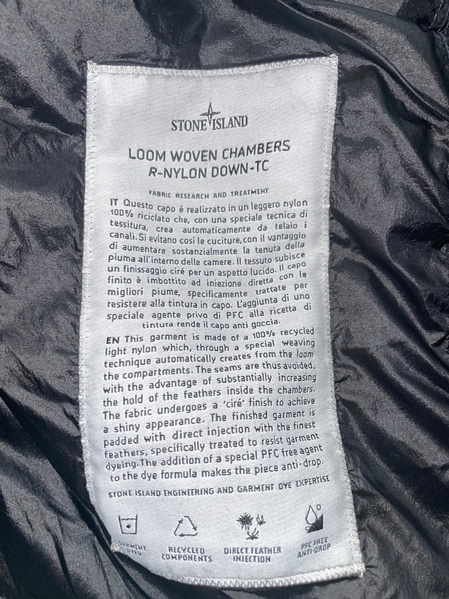 Stone island look woven chambers large
