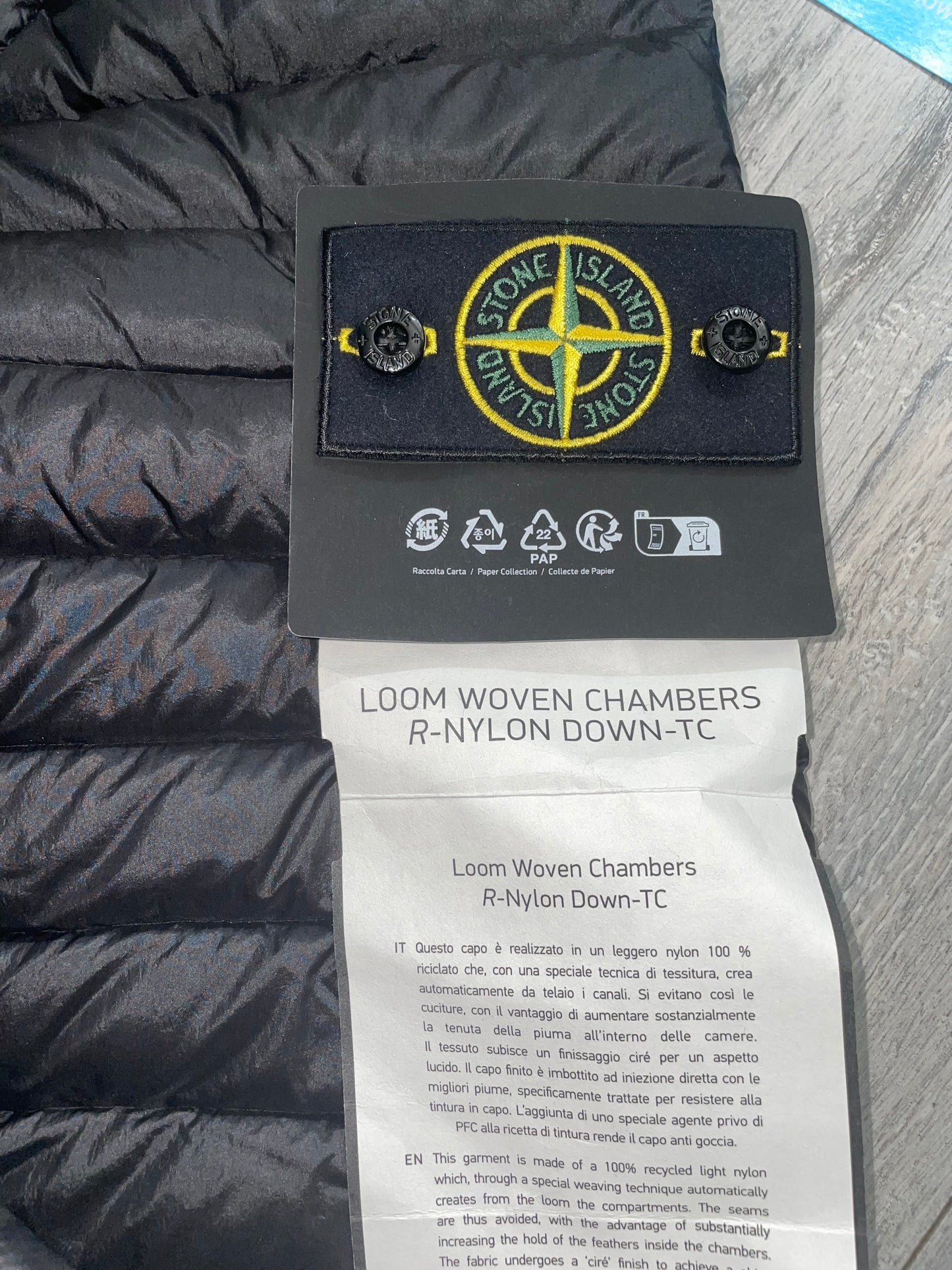 Stone island look woven chambers large